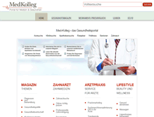 Tablet Screenshot of med-kolleg.de